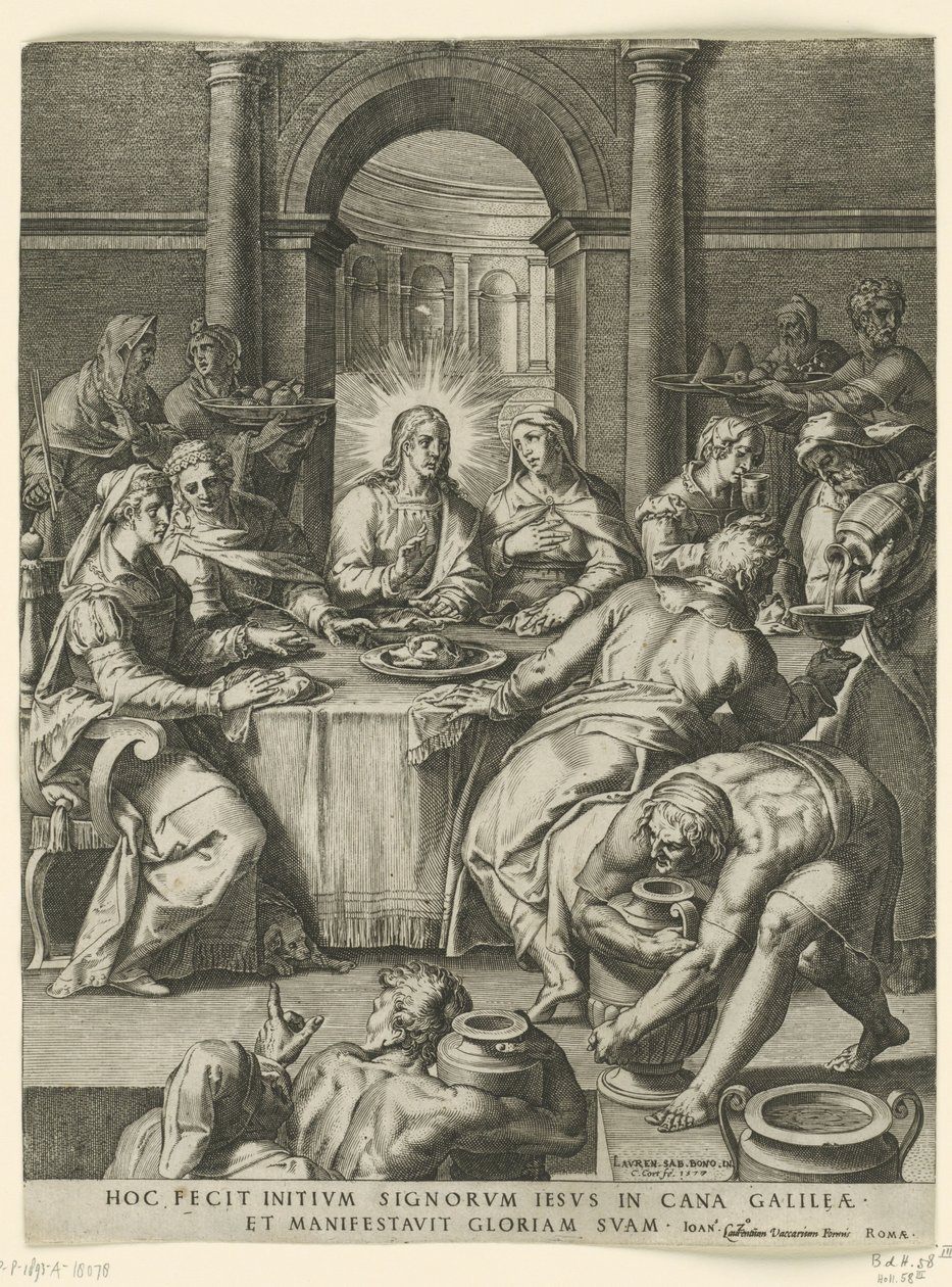Nozze di Cana da Cornelis Cort