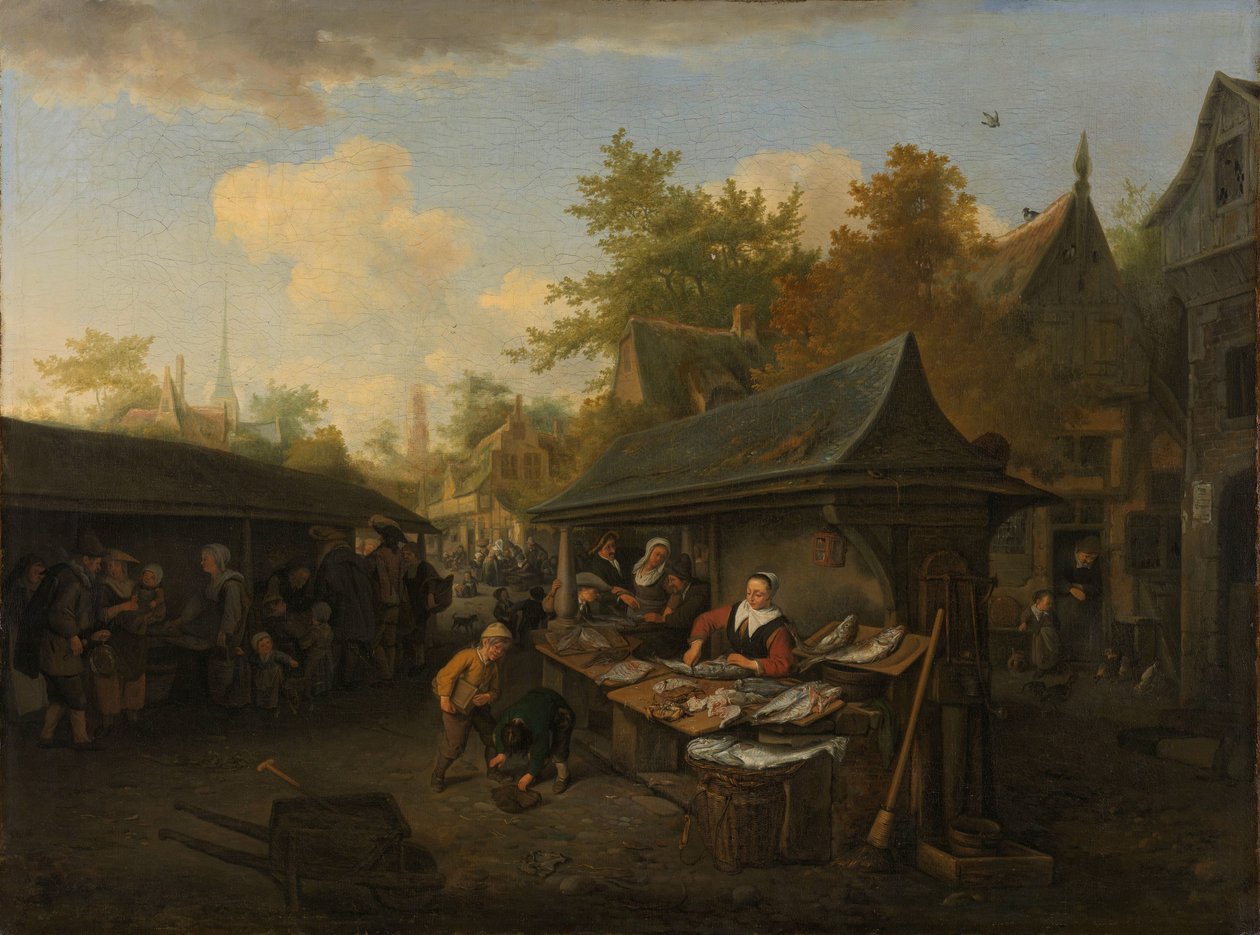 Mercato del Pesce da Cornelis Dusart