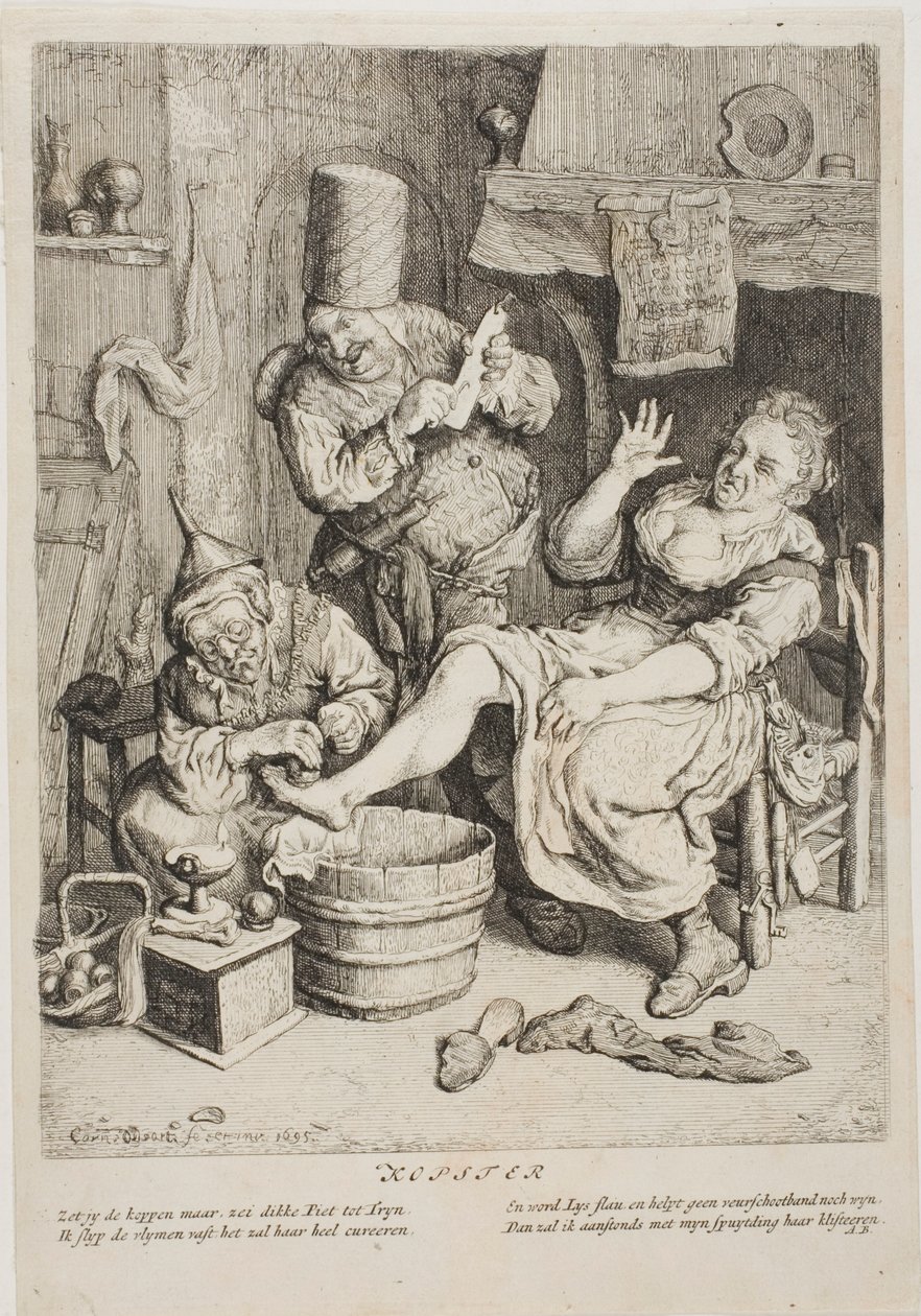 Il coppiere (Kopster) da Cornelis Dusart