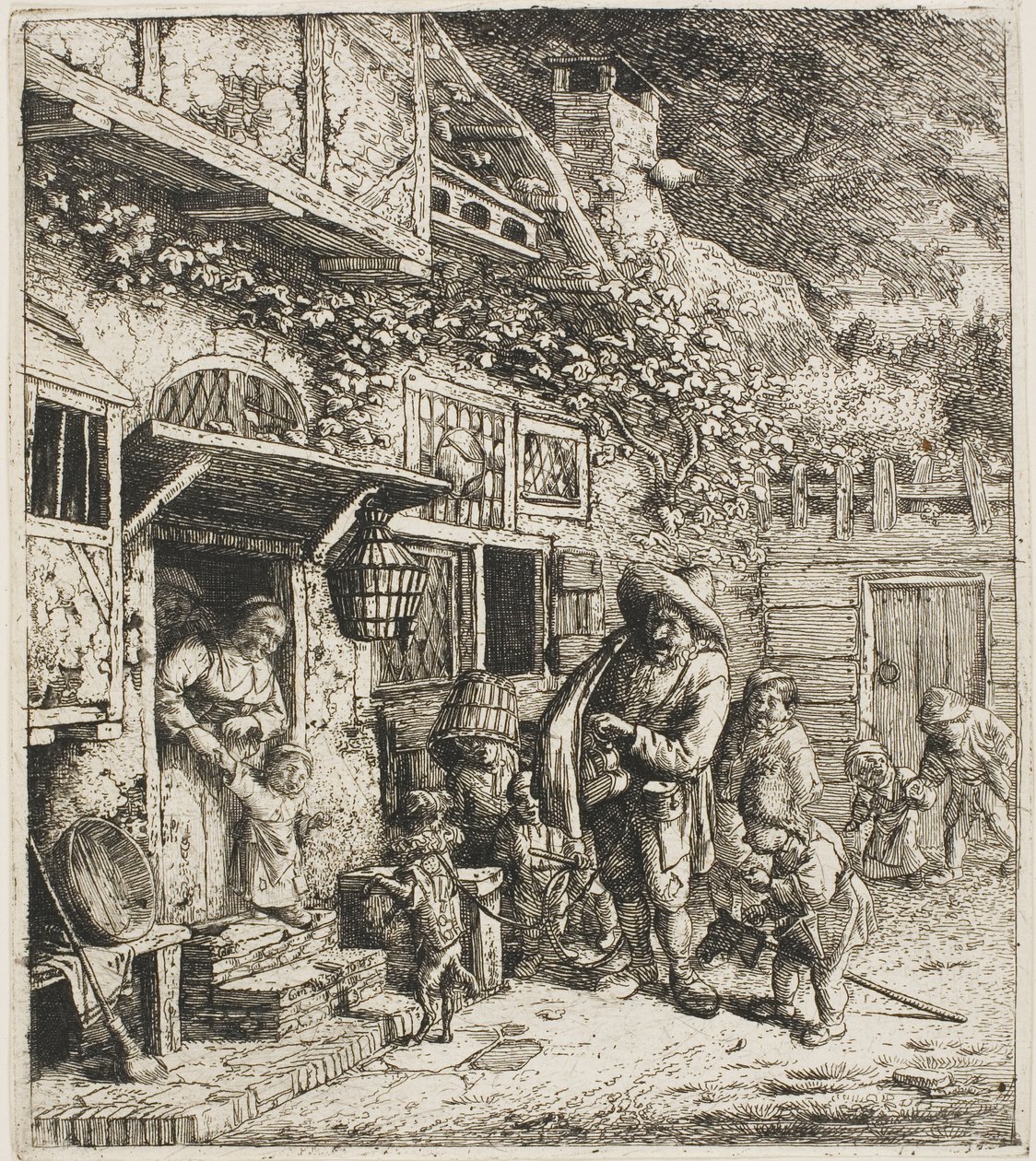 Il cane danzante da Cornelis Dusart