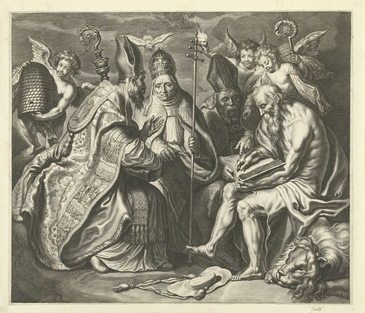 I quattro padri della Chiesa da Cornelis Galle (I)