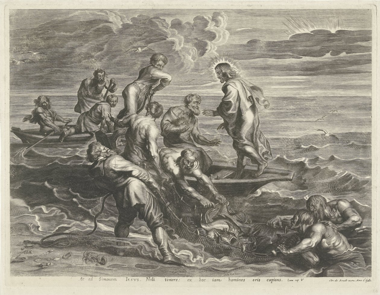 Pesca miracolosa da Cornelis Galle (I)