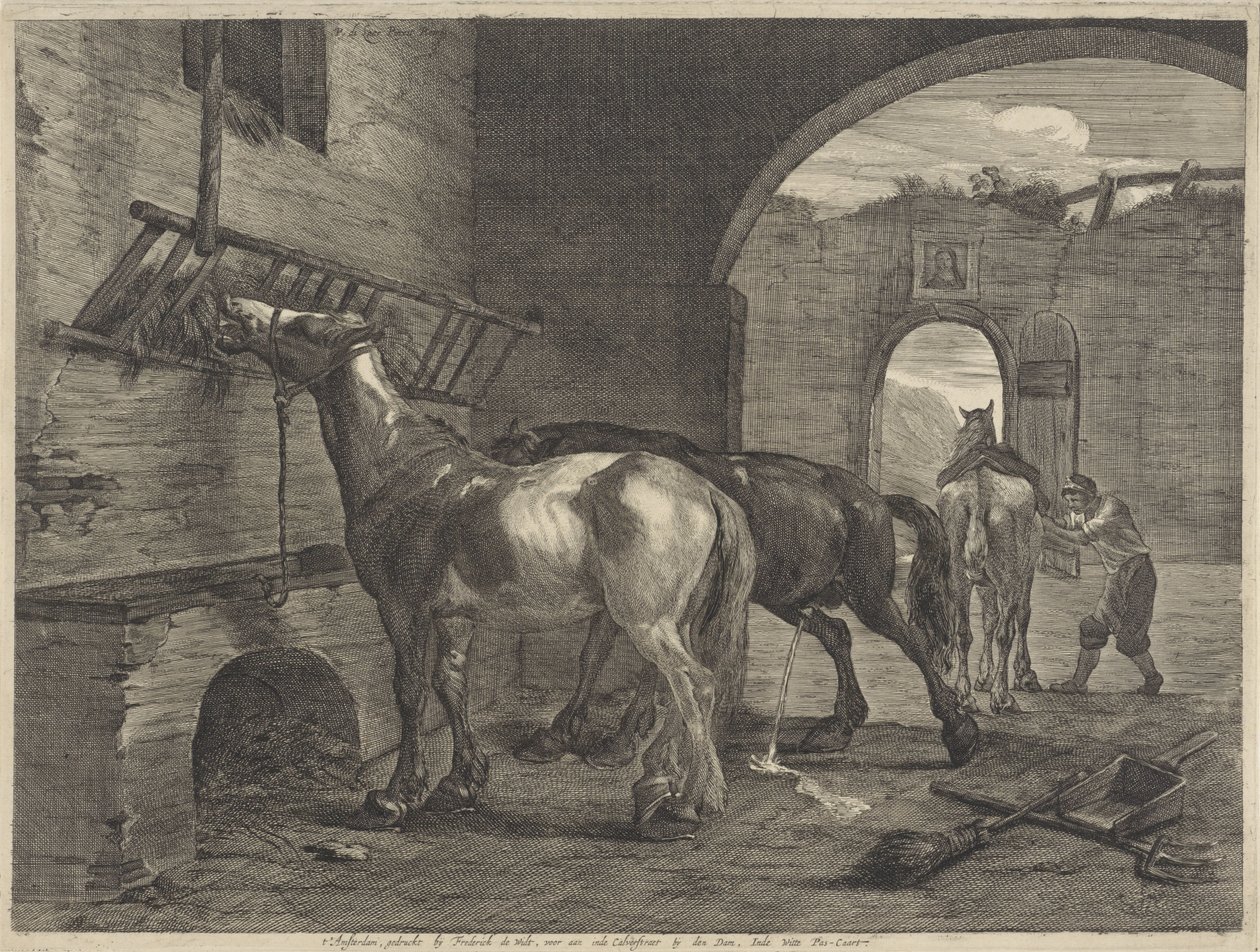 Stalla per cavalli da Cornelis Visscher (II)