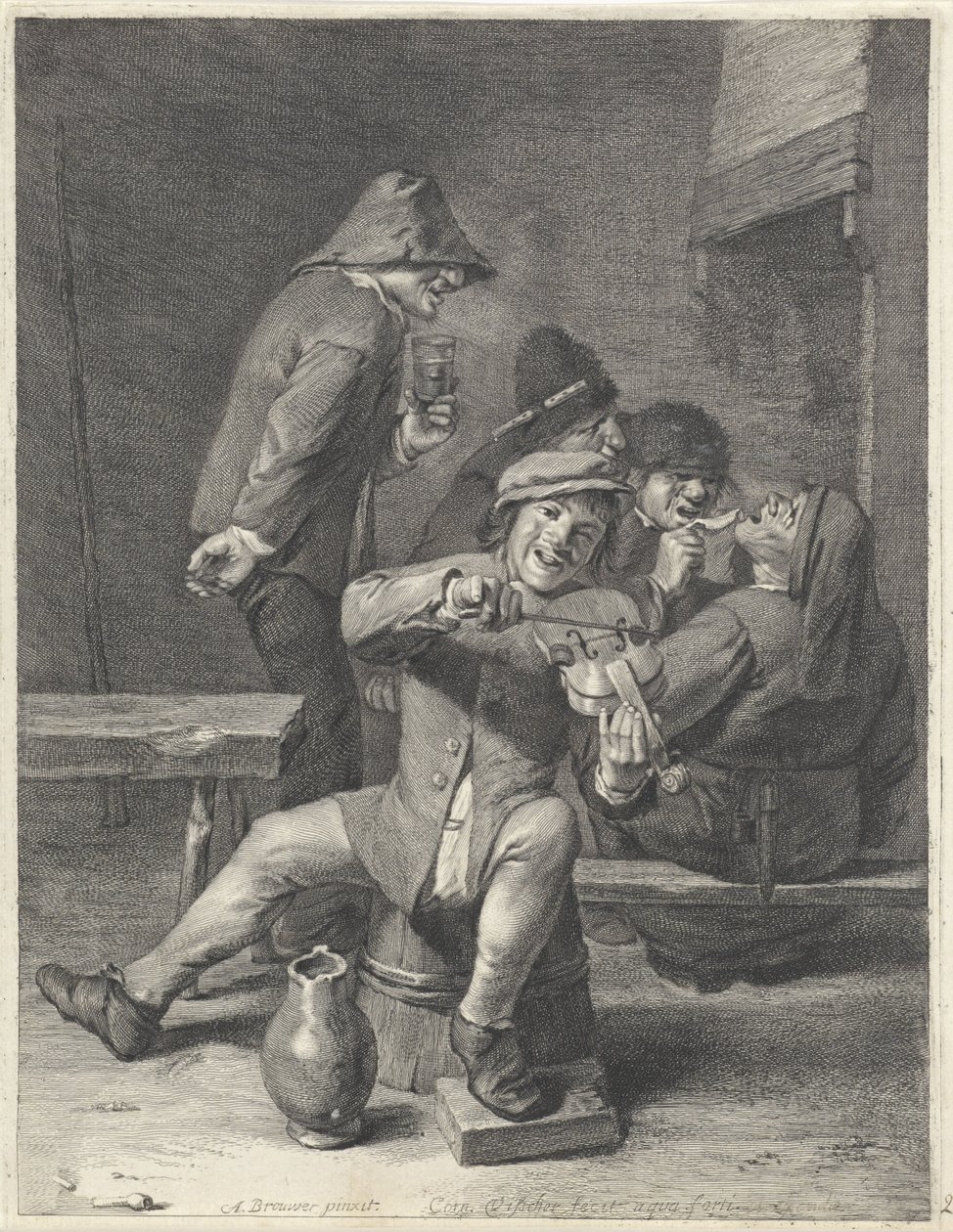Violinista / Udito da Cornelis Visscher (II)