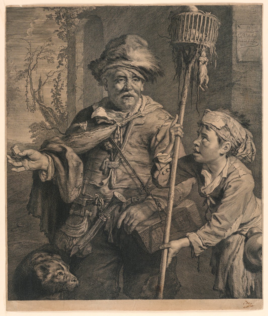 Il cacciatore di topi da Cornelis Visscher