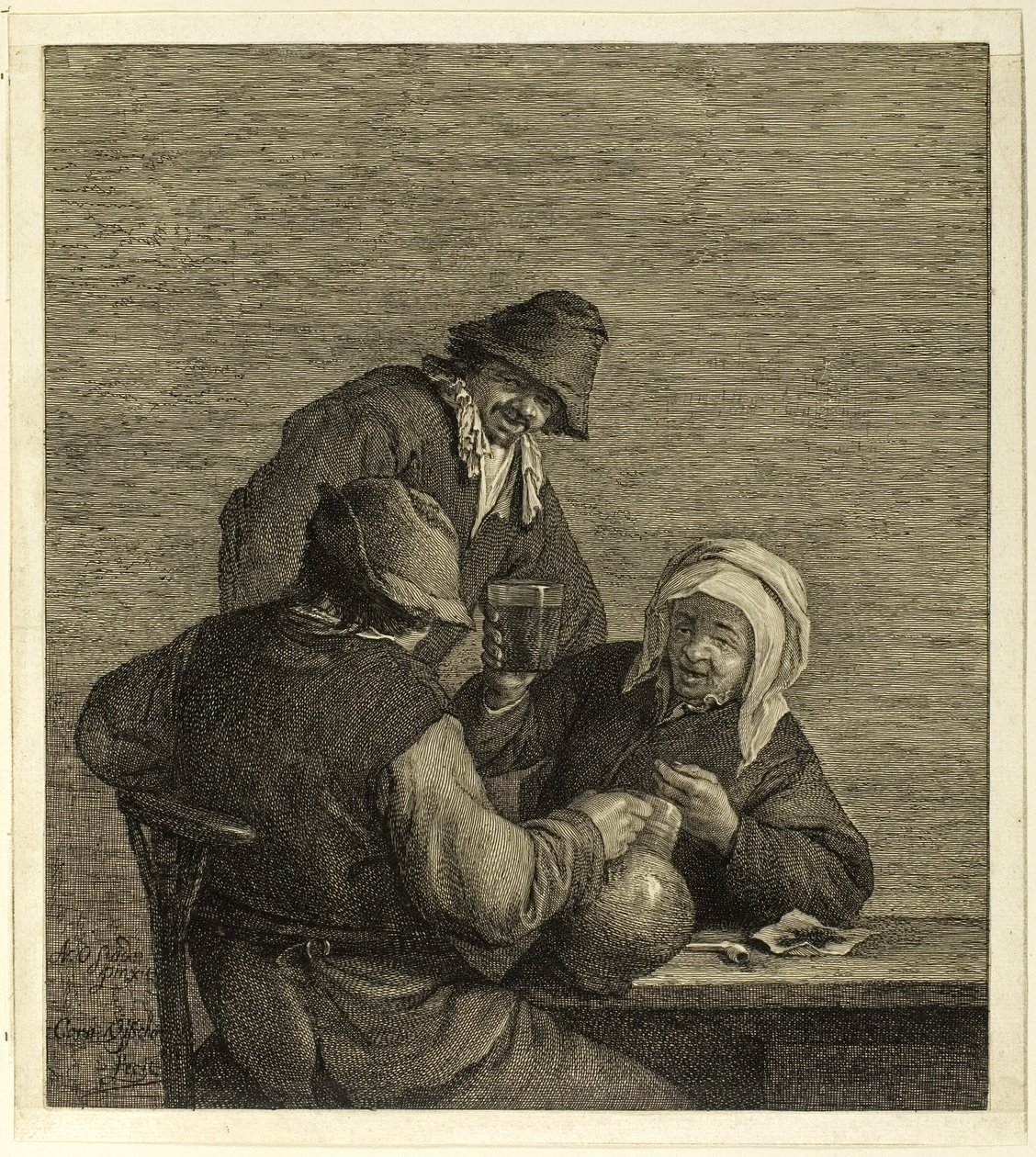 I bevitori da Cornelis Visscher