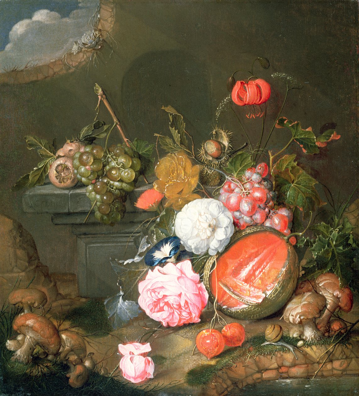 Una natura morta da Cornelis de Heem