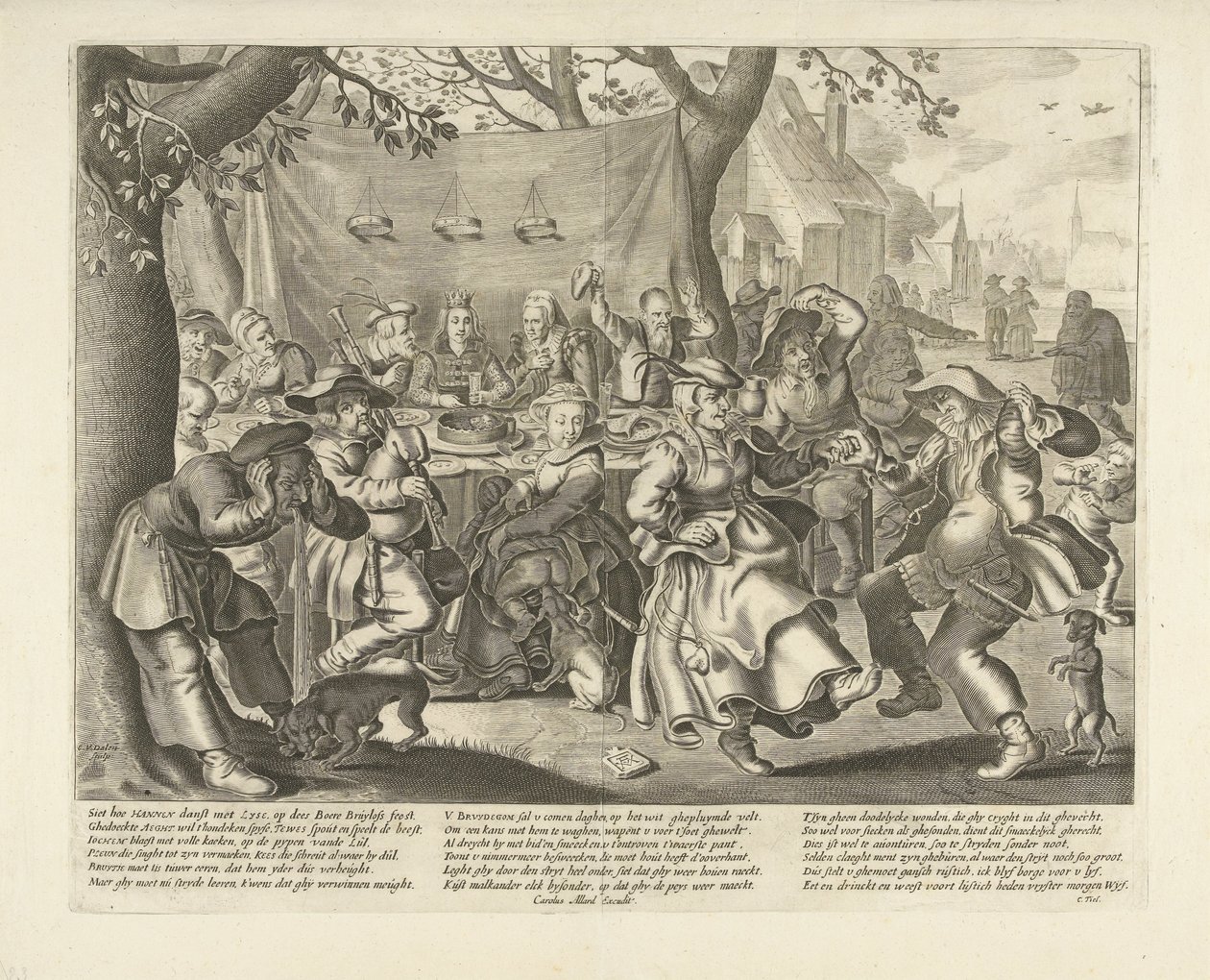 Matrimonio contadino da Cornelis van Dalen (I)