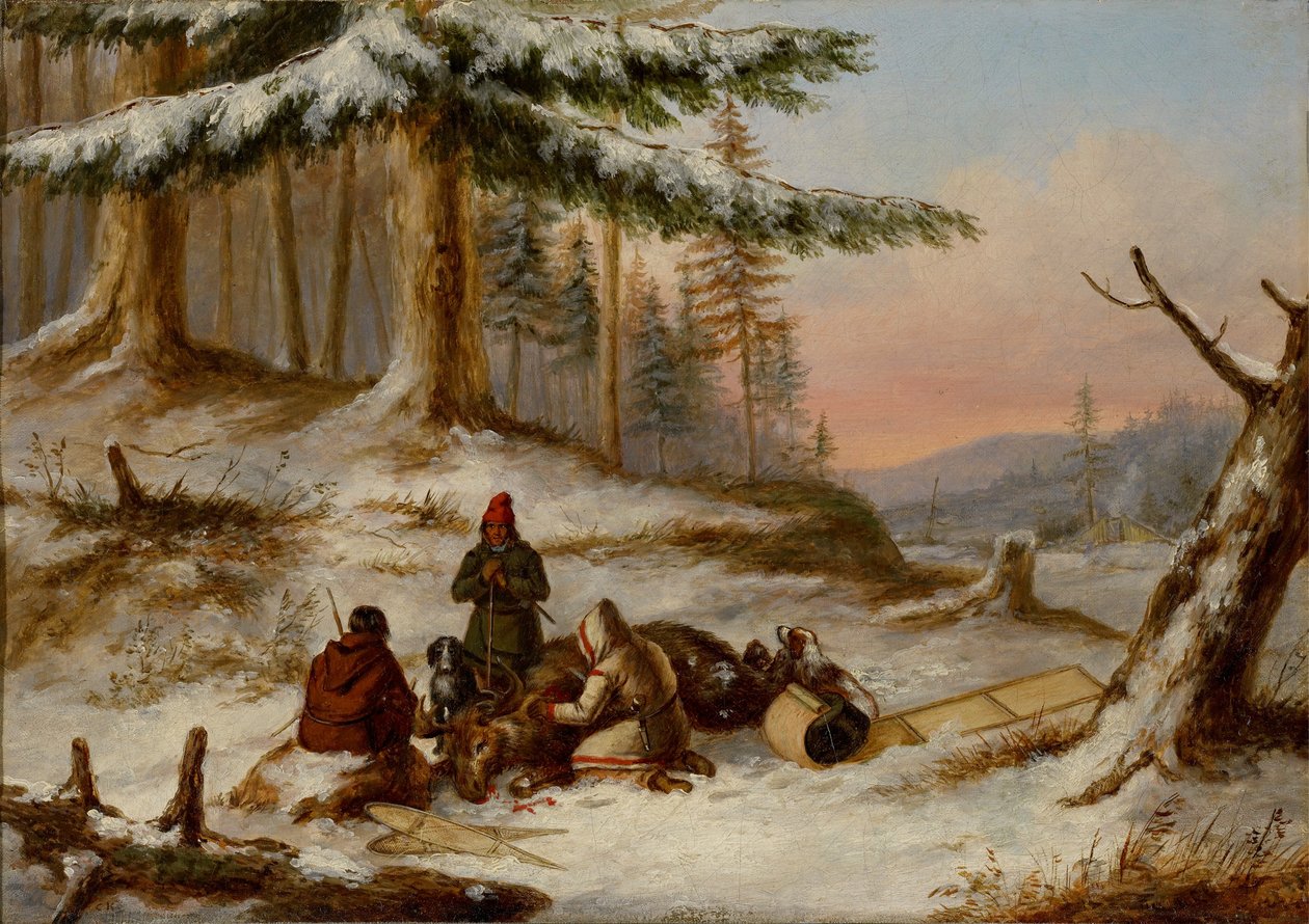 Cacciatori di alci da Cornelius Krieghoff