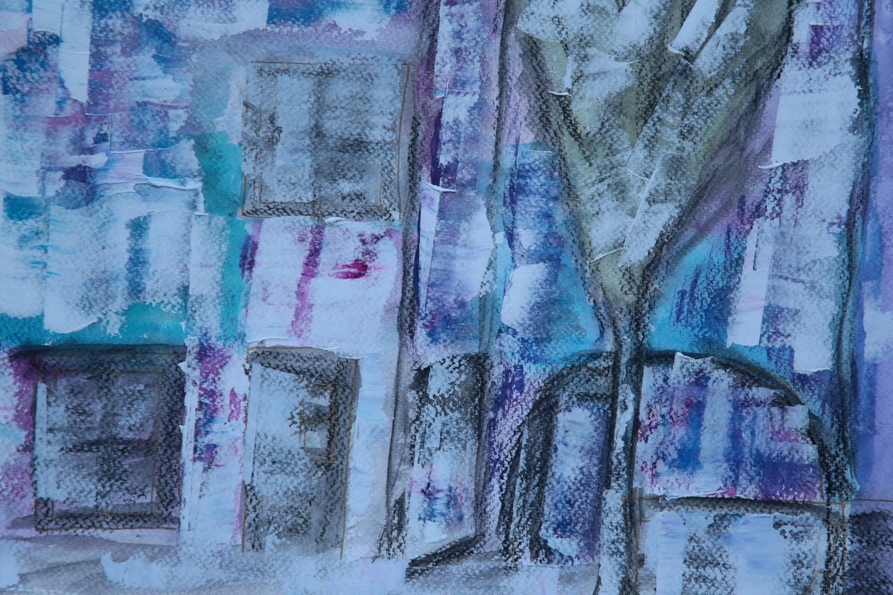 Impressione di cortile e casa greca, Skyros da Cosima Duggal