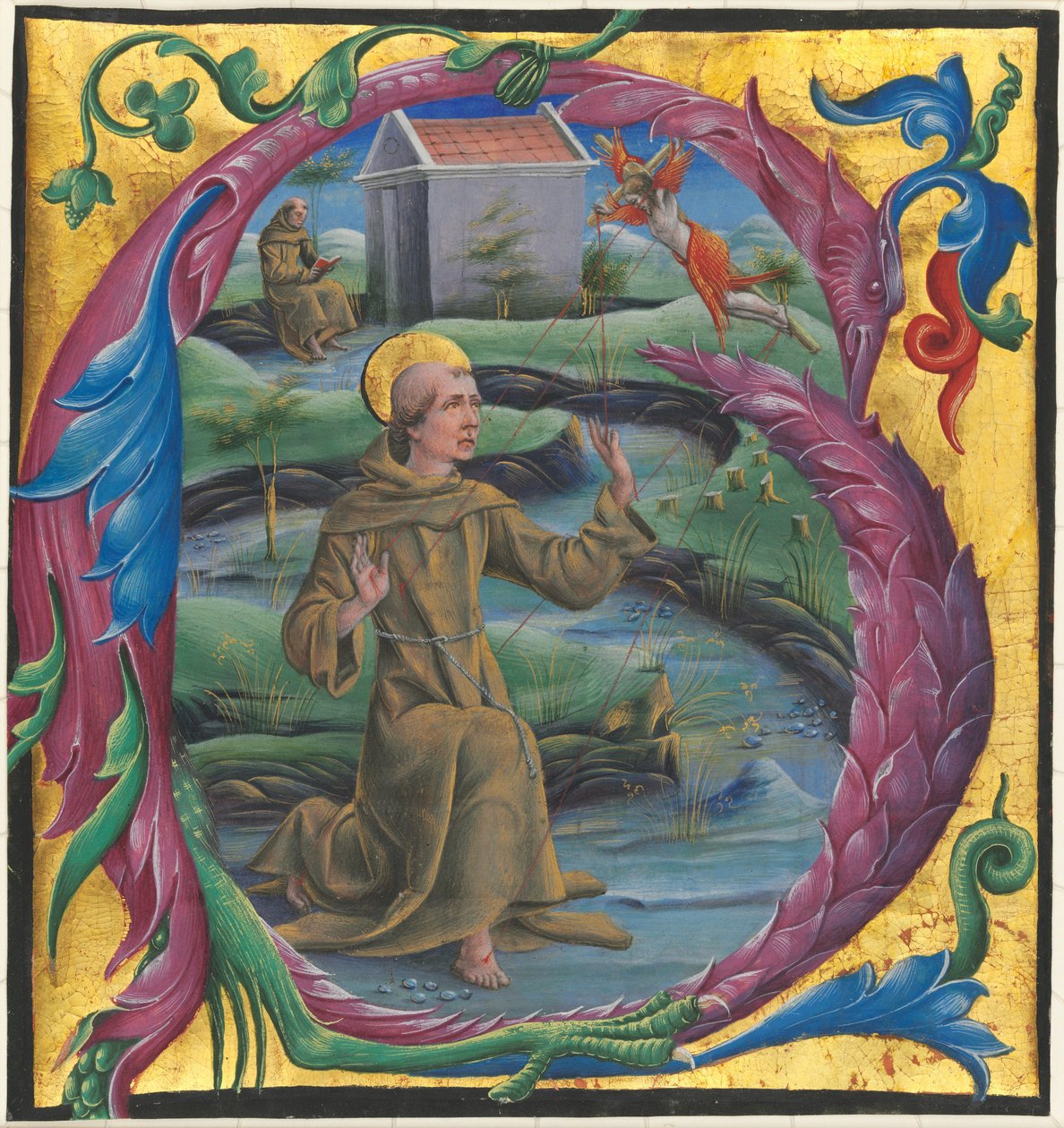 San Francesco riceve le stimmate da Cosmè Tura