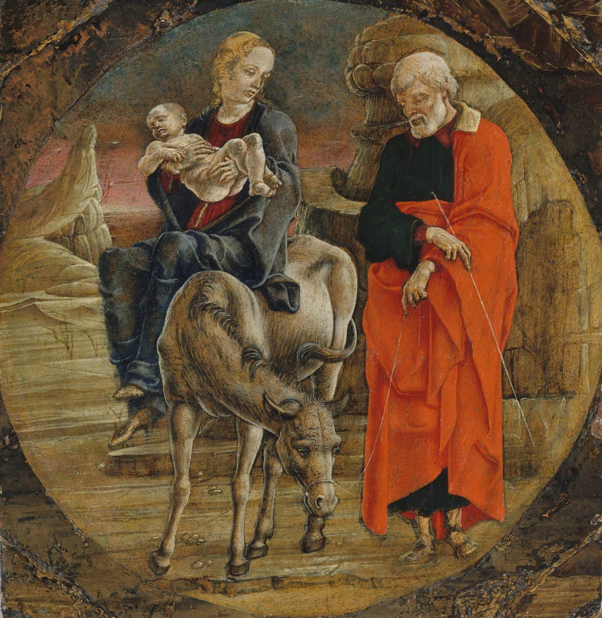 La fuga in Egitto, 1470s da Cosmè Tura