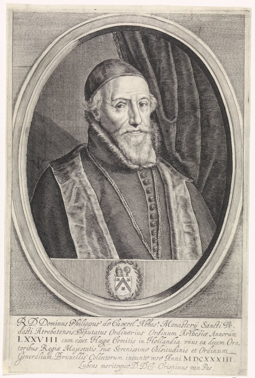 Ritratto di Philippe de Caverel da Crispijn van de Passe