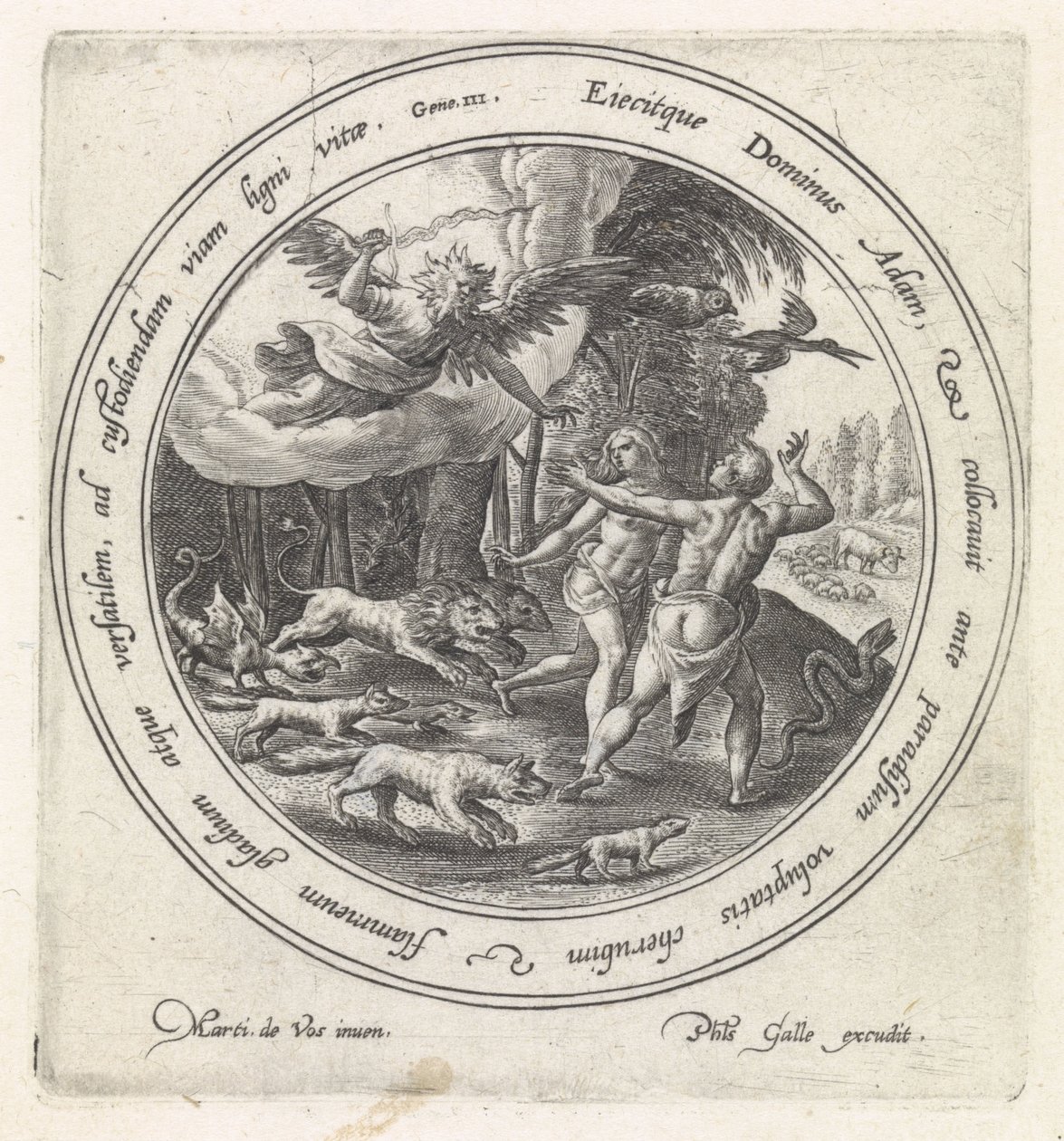 Espulsione dal Paradiso da Crispijn van de Passe (I)