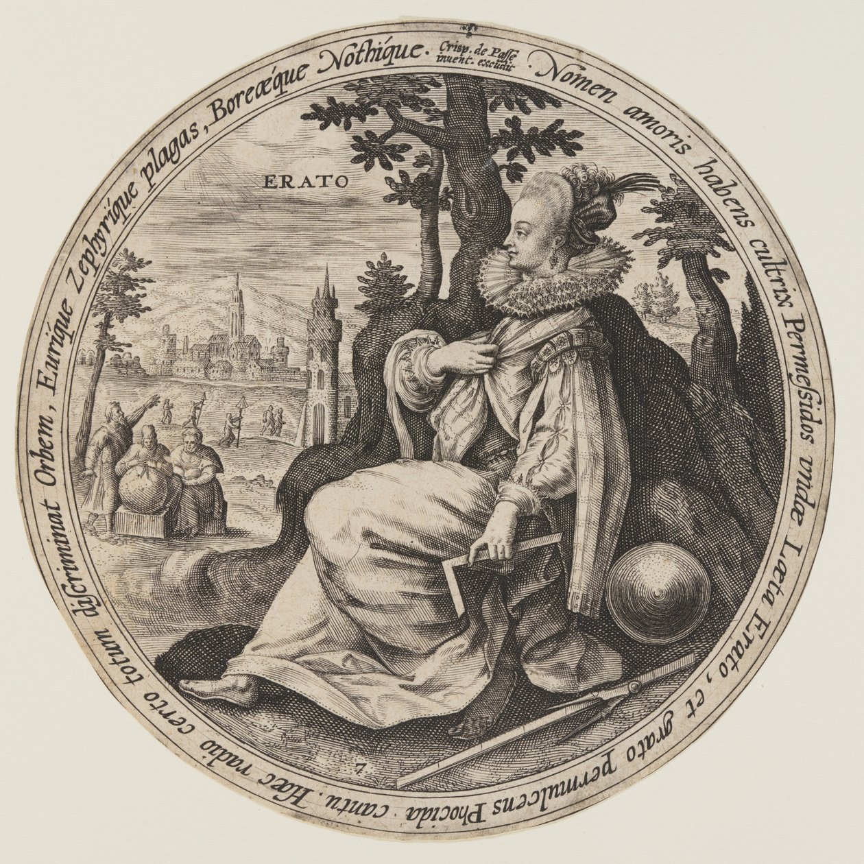 Urania, da Le Muse da Crispijn van de Passe I
