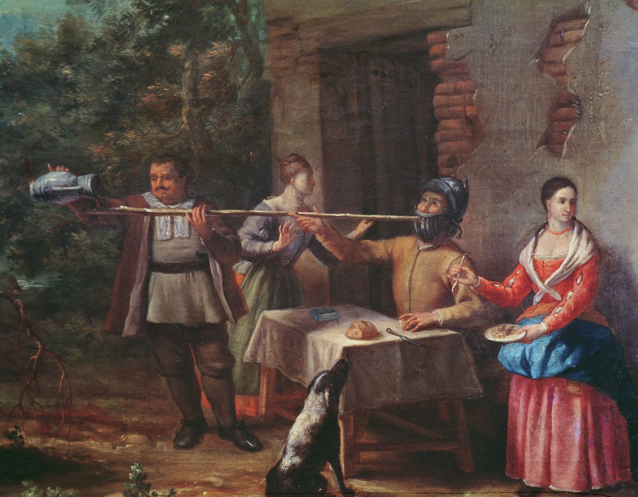 Don Chisciotte che beve in una locanda da Cristobal Valero