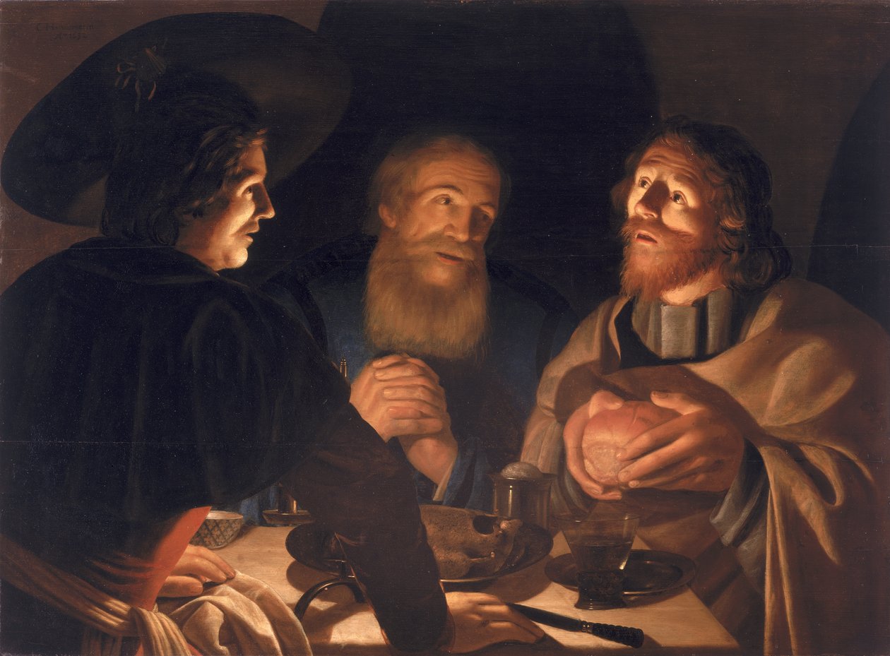 Cena in Emmaus da Cryn Hendricksz Volmaryn