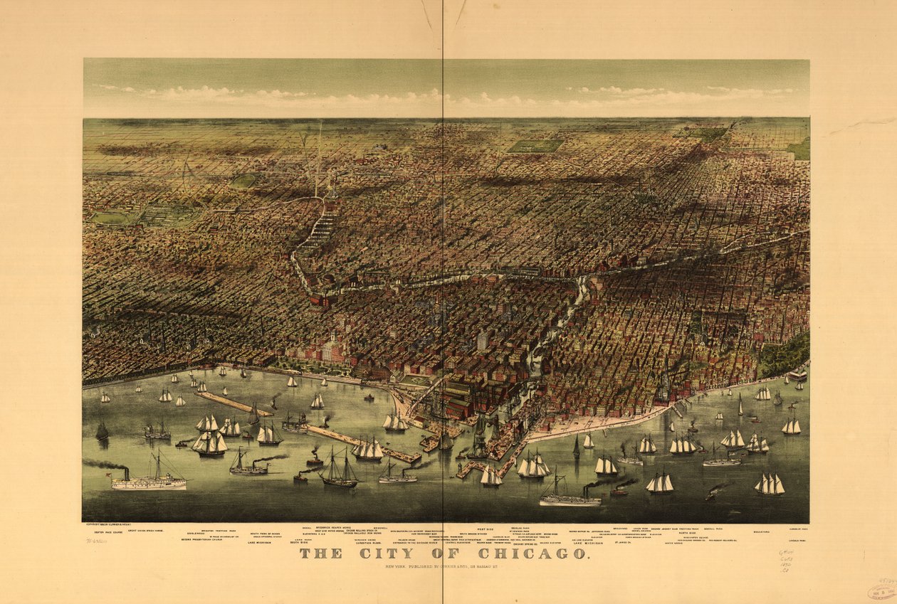 La città di Chicago da Currier and Ives