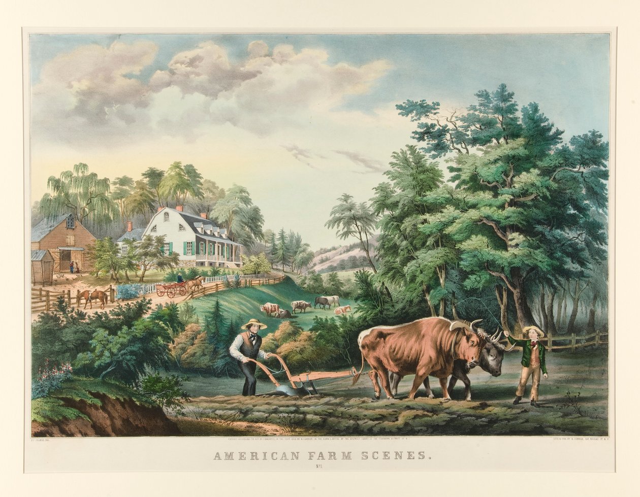 Scene di fattoria americana./ No. 1 da Currier and Ives