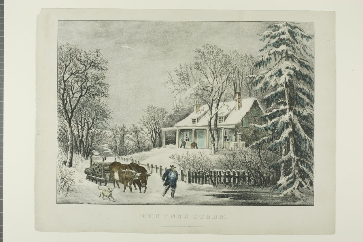 La tempesta di neve da Currier and Ives
