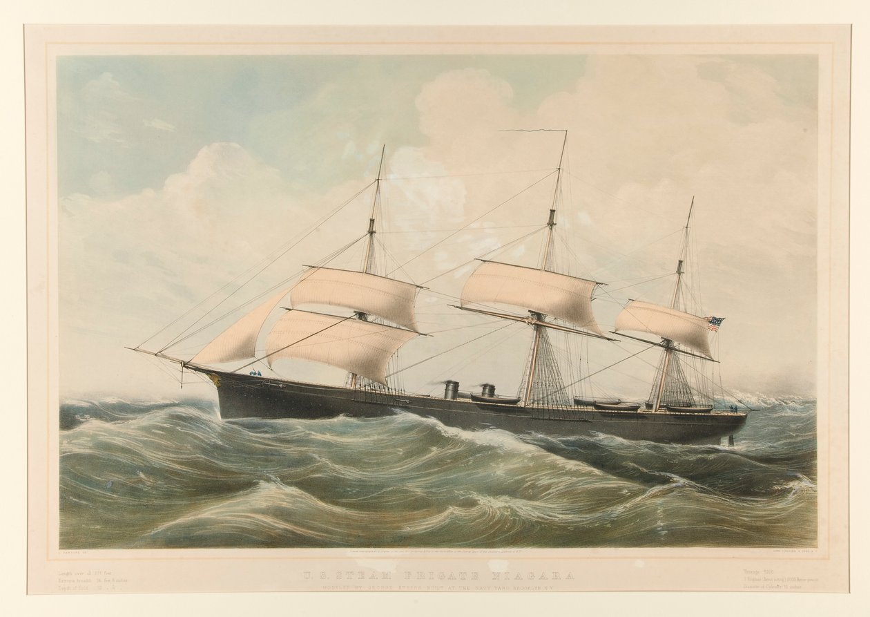 Fregata a vapore degli Stati Uniti Niagara da Currier and Ives