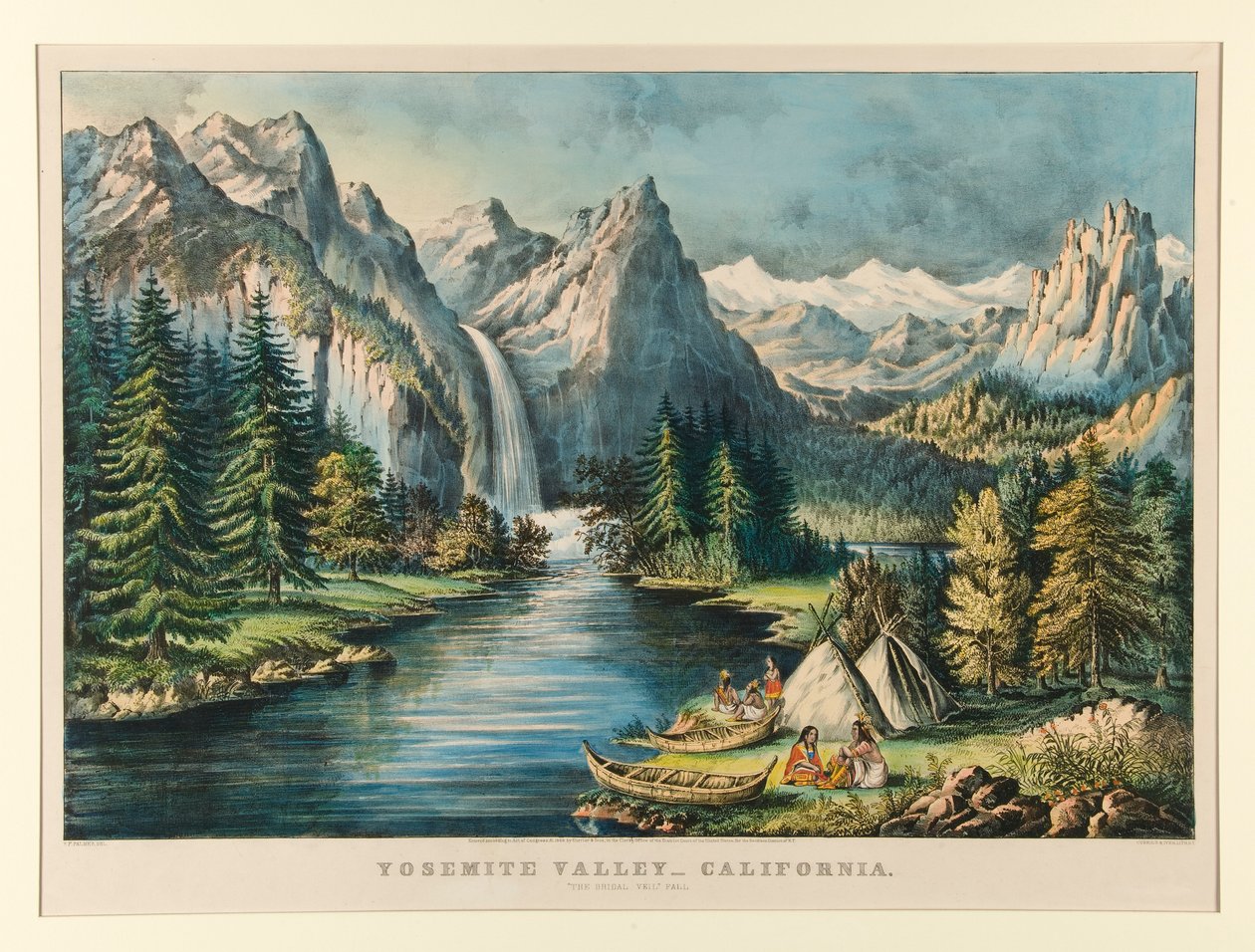 Valle di Yosemite da Currier and Ives