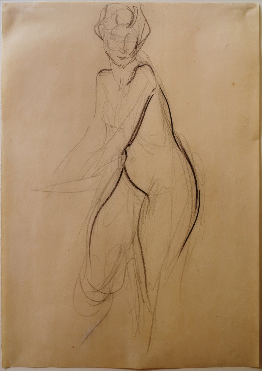 Nudo femminile in piedi da Curt Herrmann
