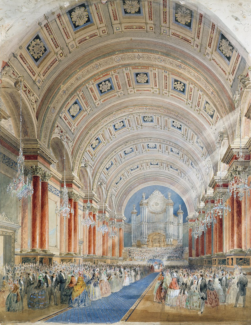 Prospettiva interna, Municipio di Leeds da Cuthbert Brodrick