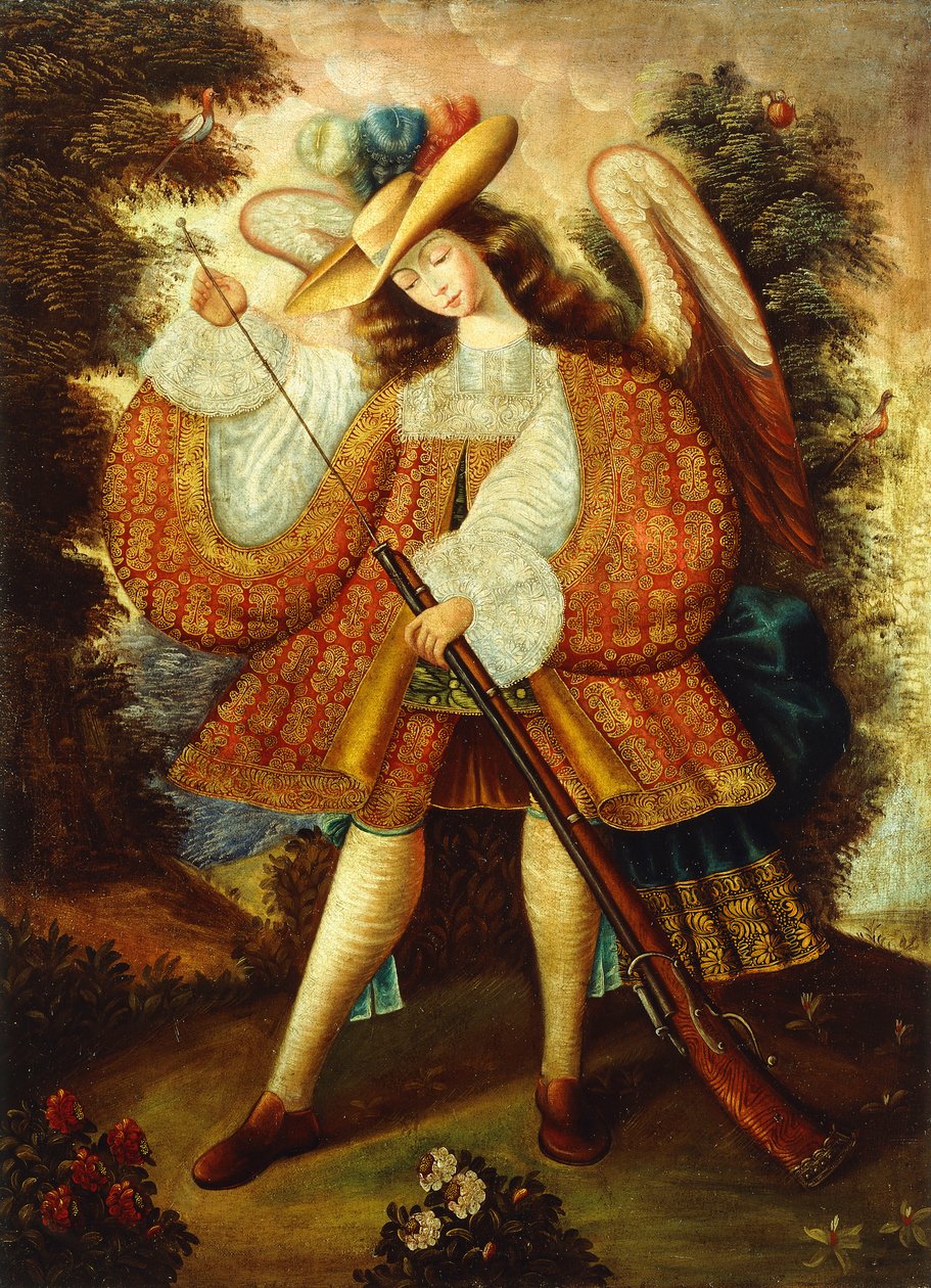 Arcangelo con archibugio da Cuzco School