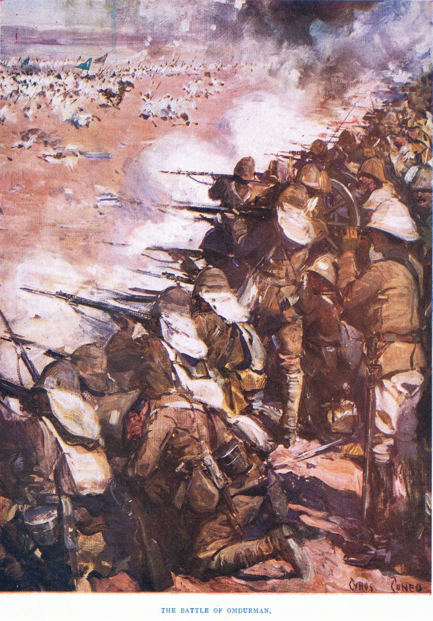 La battaglia di Omdurman 1898 da Cyrus Cuneo