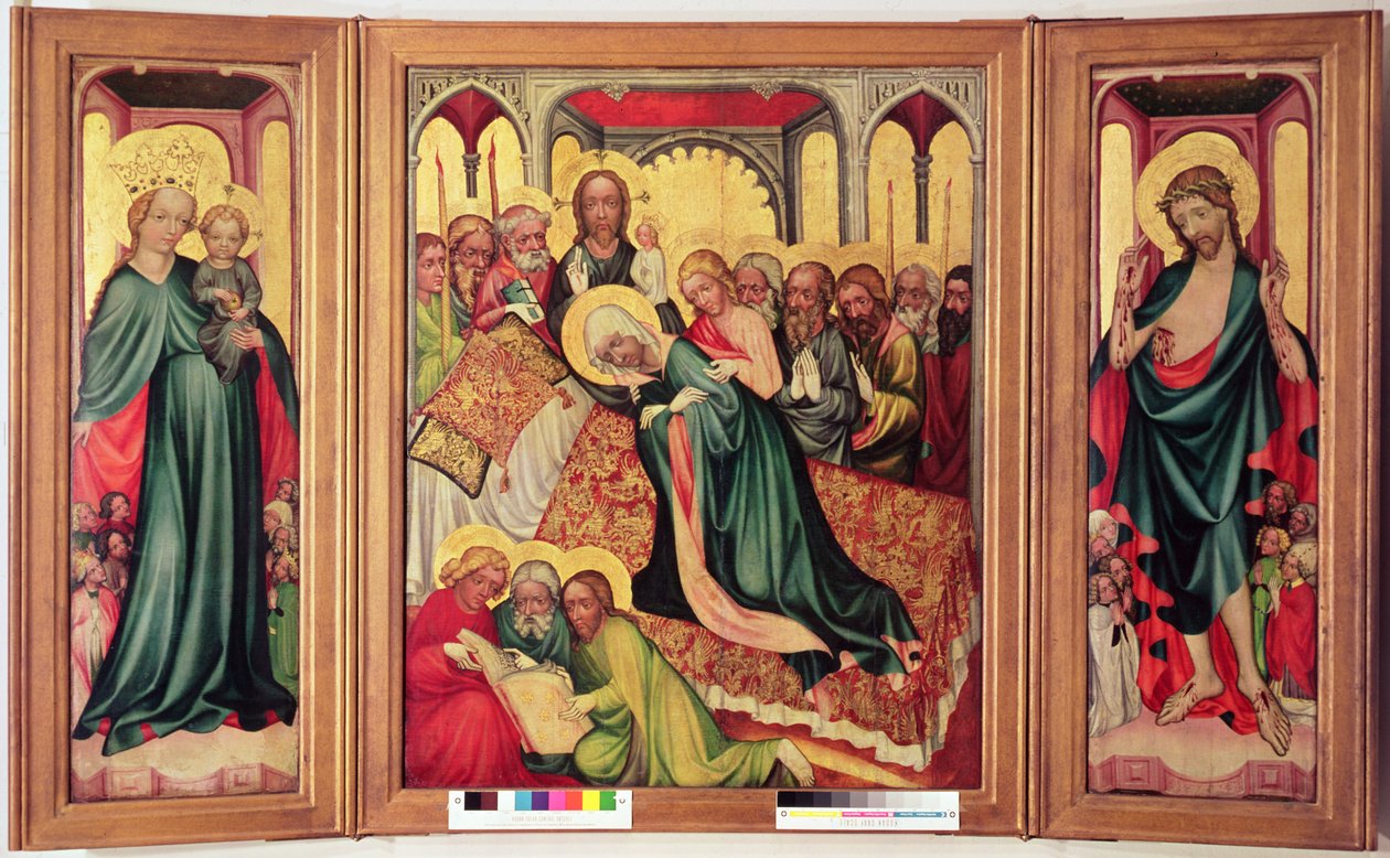 Trittico di Roudnice, c.1400-10 (vedi dettaglio) da Czech School