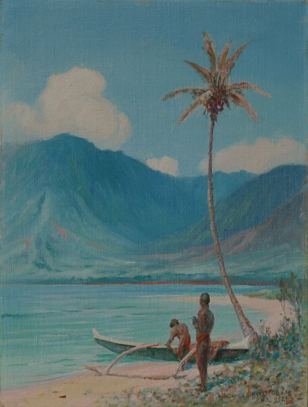 Sulla spiaggia, Leeward Oahu da D. Howard Hitchcock