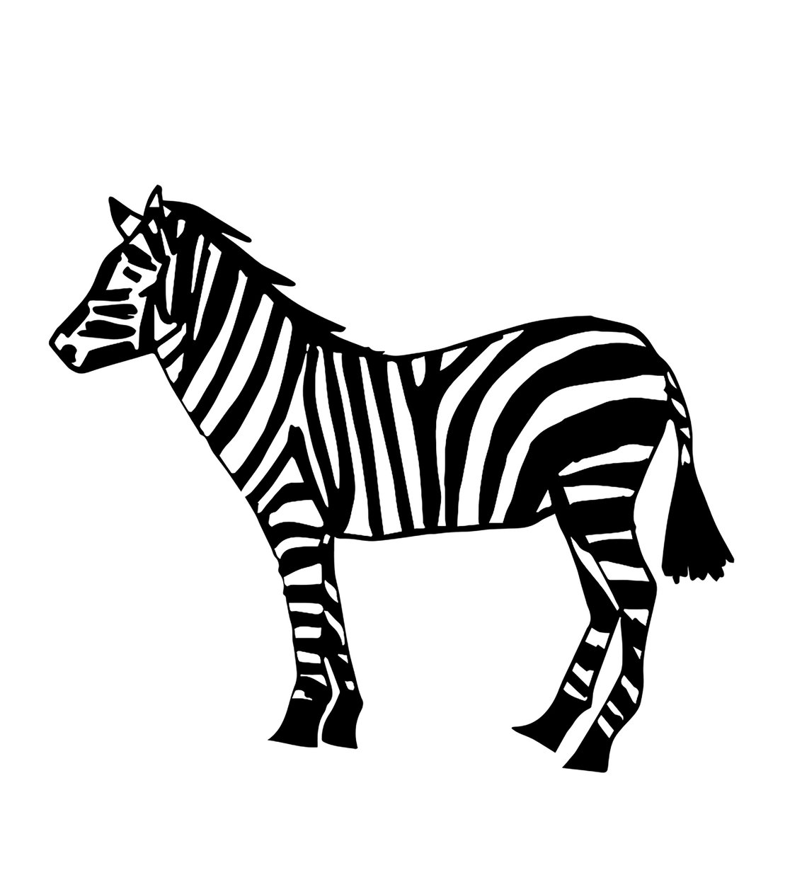 Zebra, 2024 (tecnica mista) da Daisy de Villeneuve