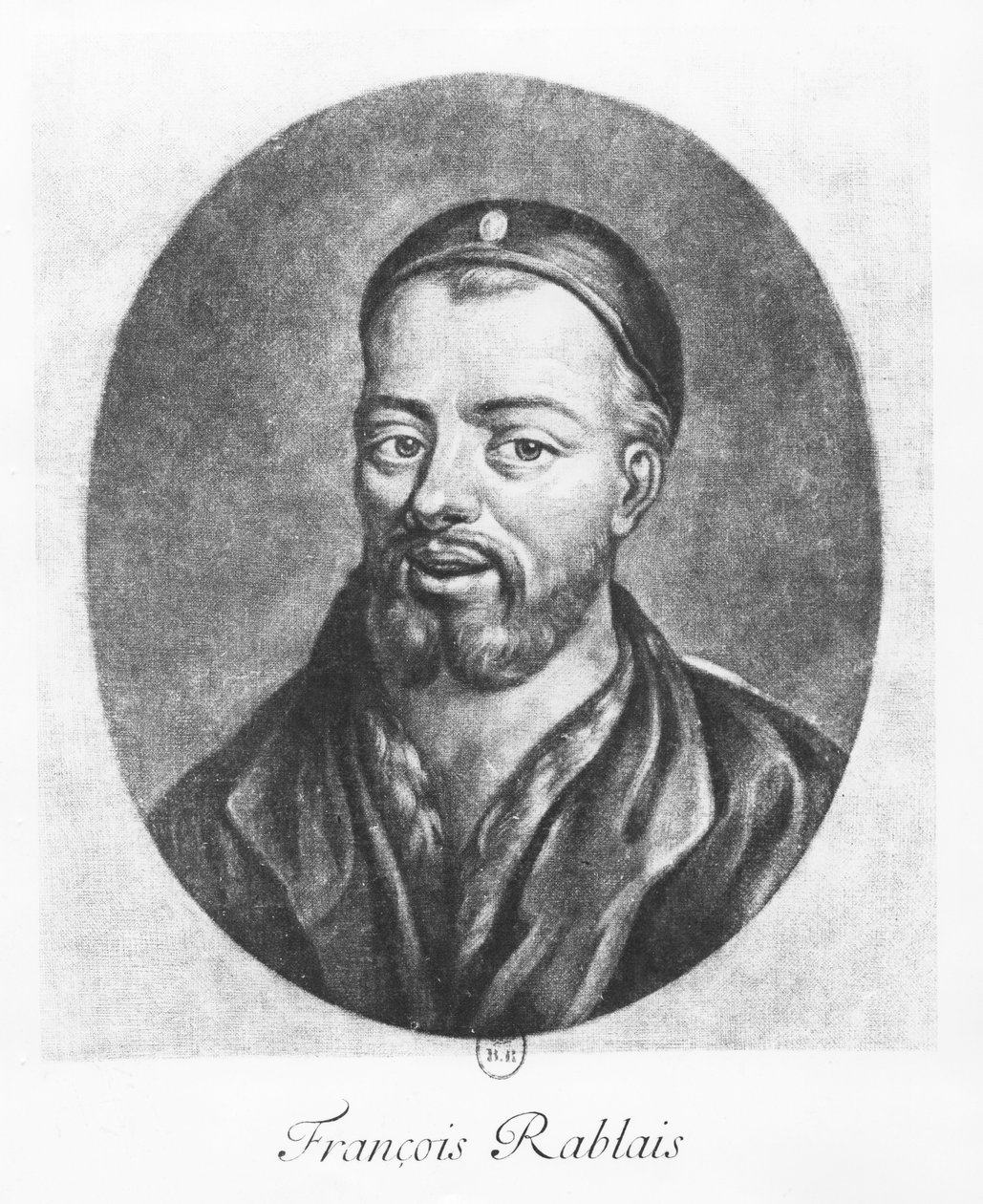 Ritratto di François Rabelais (incisione) da Daniel I Sarrabat