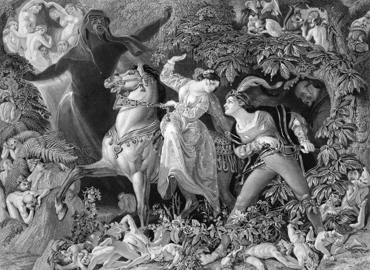 Undine, inciso da Charles W. Sharpe (1818-99) 1855 da Daniel Maclise
