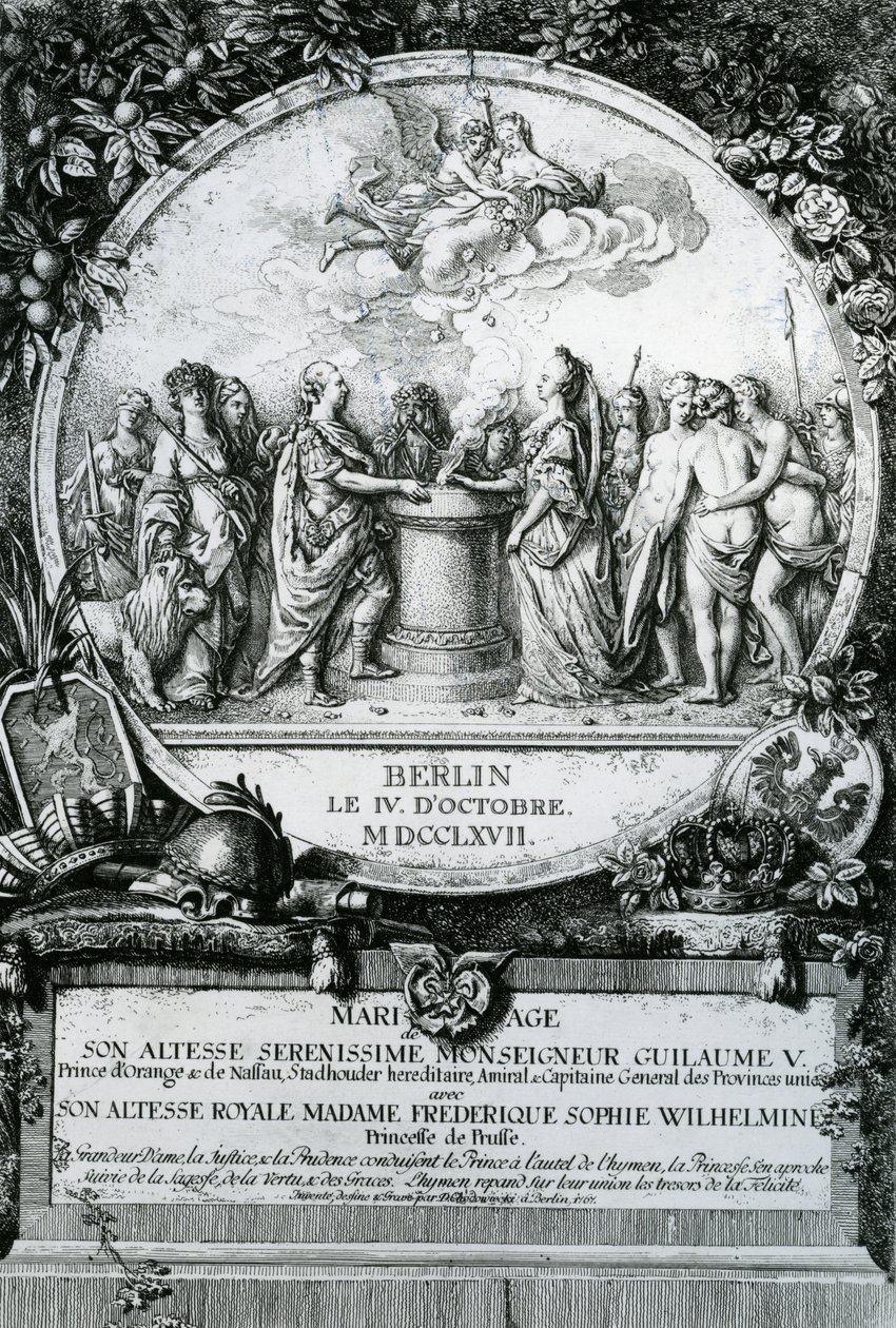 Il matrimonio della principessa Federica di Prussia con Guglielmo V, principe d
