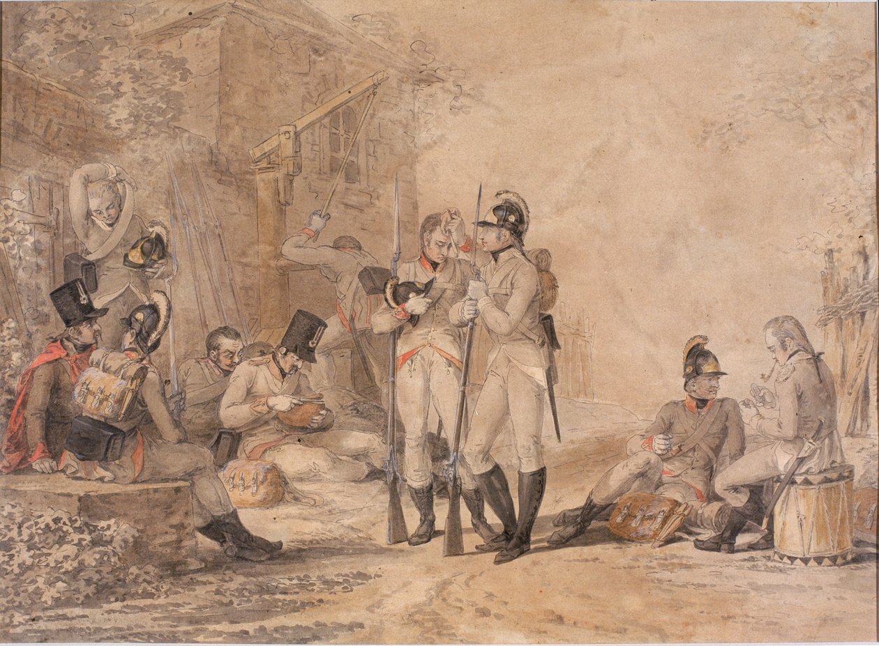Soldati a riposo da Daniel Maclise