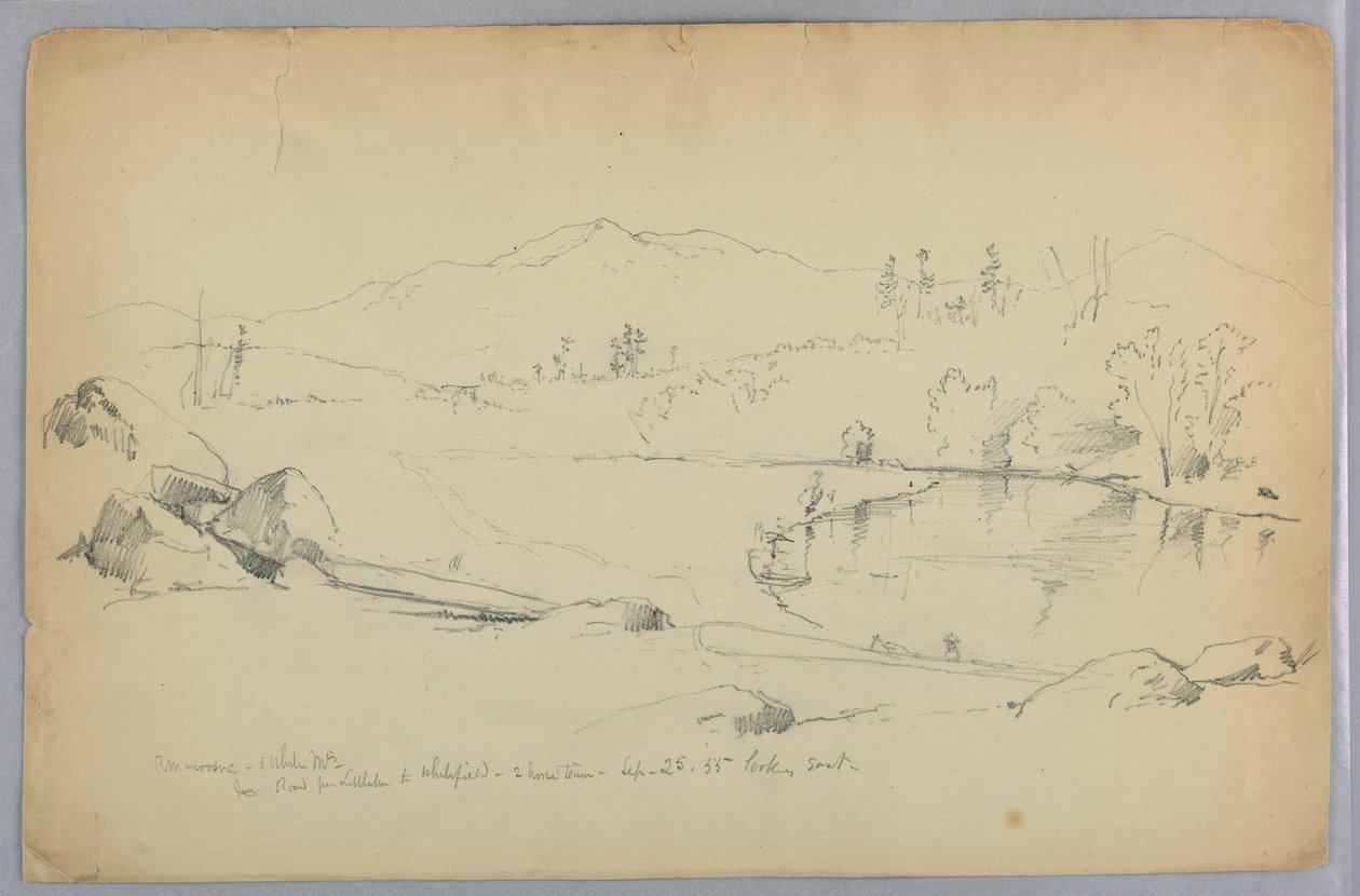 Fiume Ammonoosuc e Montagne Bianche, N.H. da Daniel Huntington