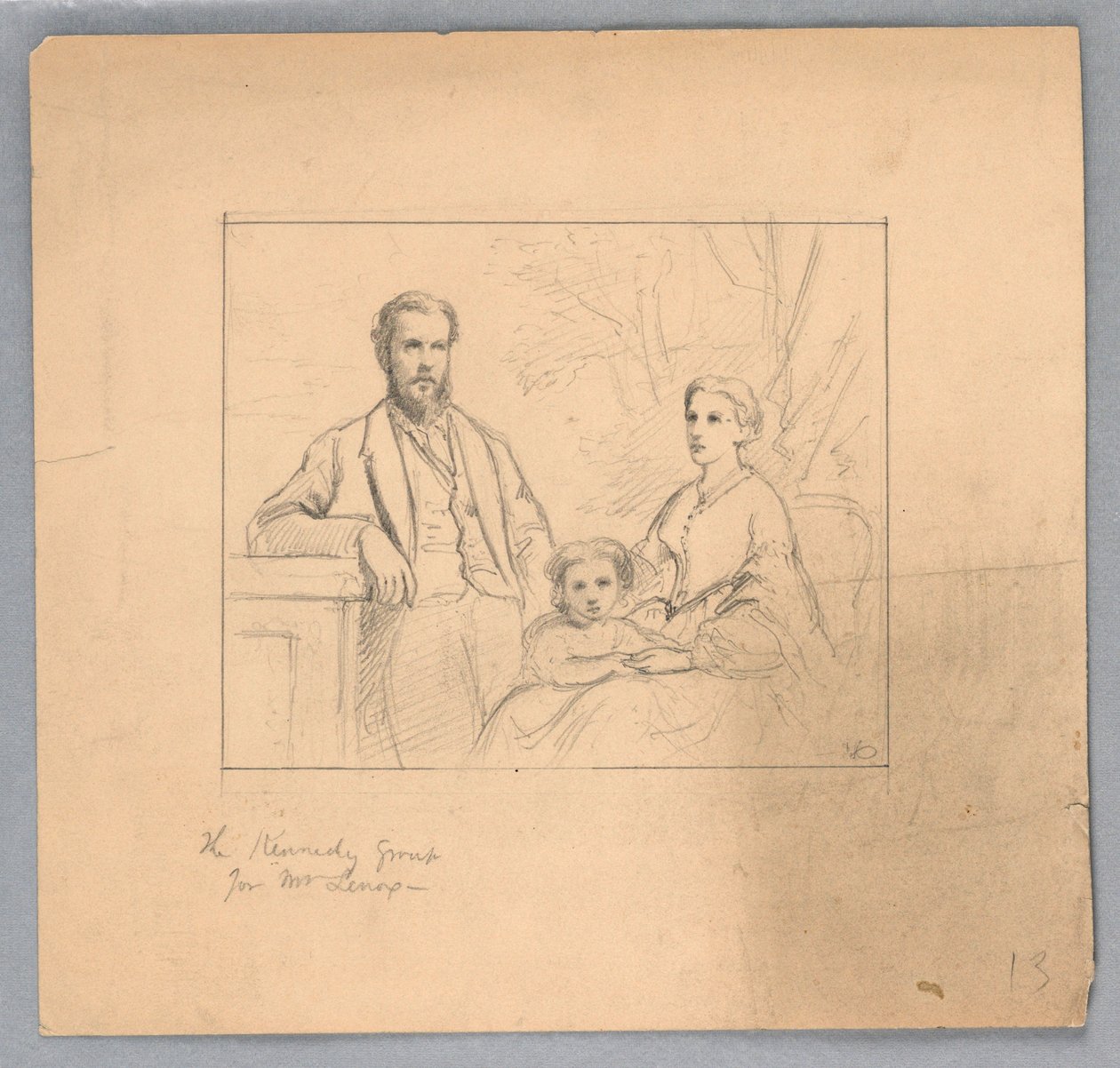 Disegno, Studio per "Tiziano in mostra", 1872 da Daniel Huntington