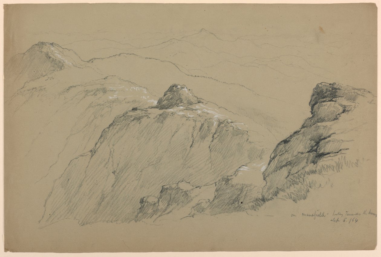 Sul Monte Mansfield, guardando verso il Hump da Daniel Huntington