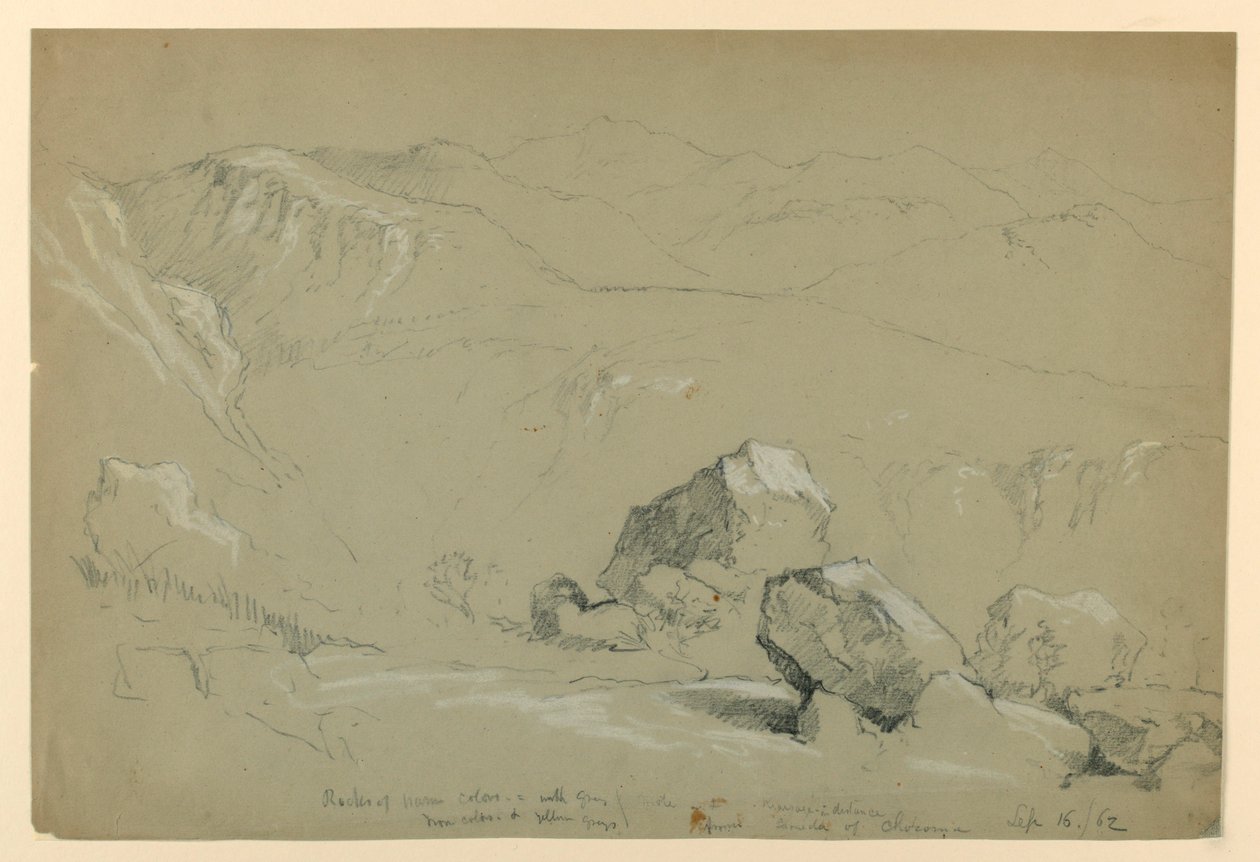 Schizzo dal Monte Chocorua da Daniel Huntington