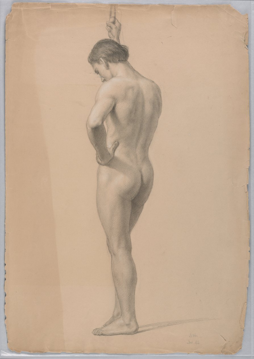 Nudo maschile in piedi da Daniel Huntington