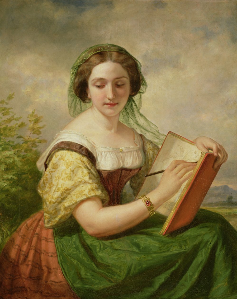 Il disegnatore, Ritratto di Mademoiselle Rosina da Daniel Huntington