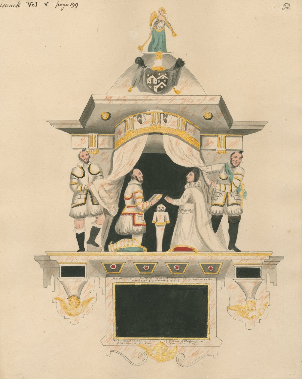 Memoriale a Sir Thomas Chaloner da Daniel Lysons
