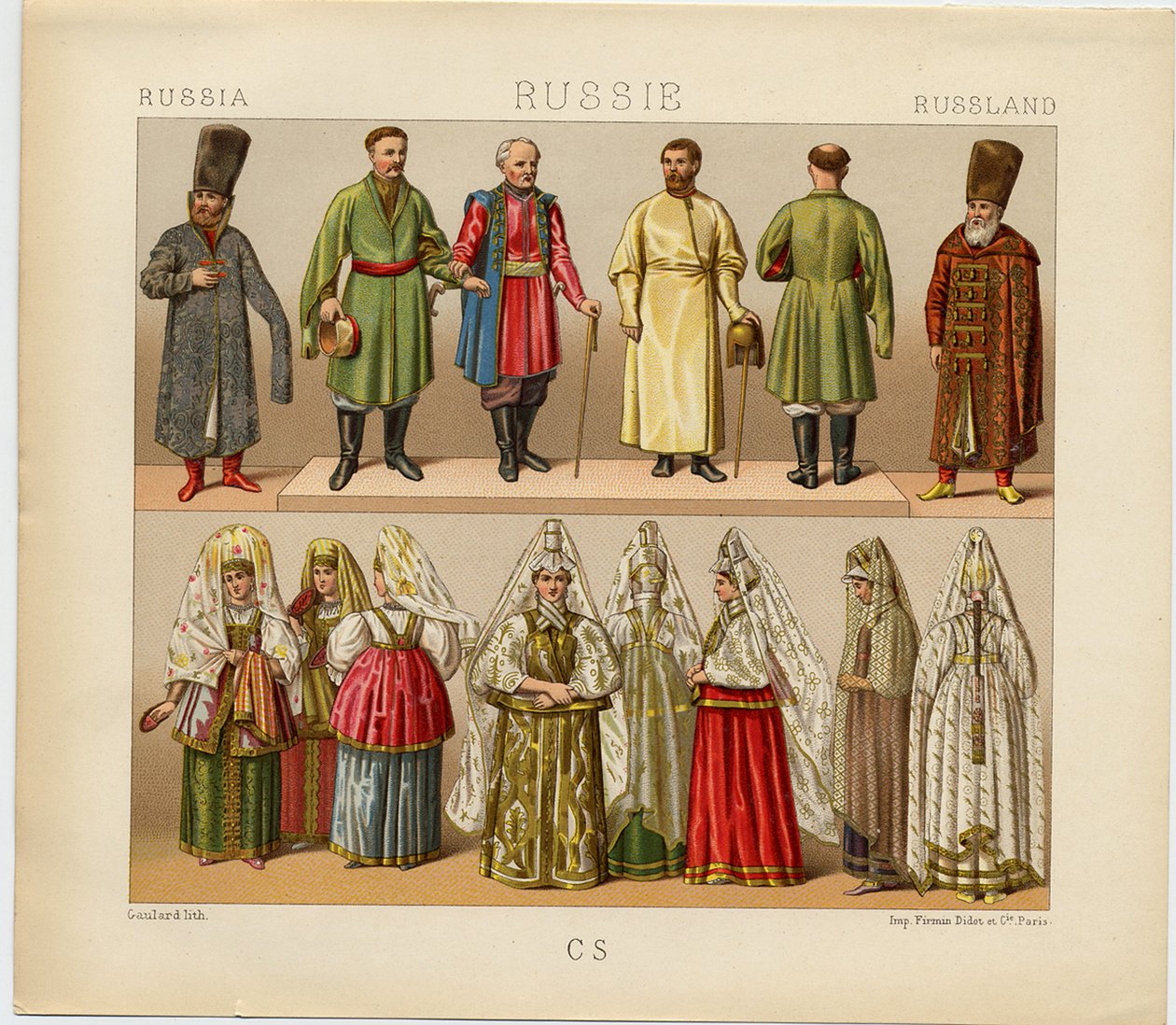 Abito russo, 1880 da Daniel Urrabieta Vierge