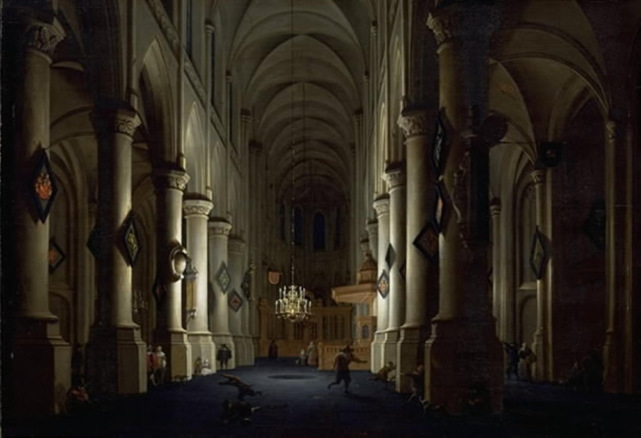 Interno di una chiesa da Daniel de Blieck