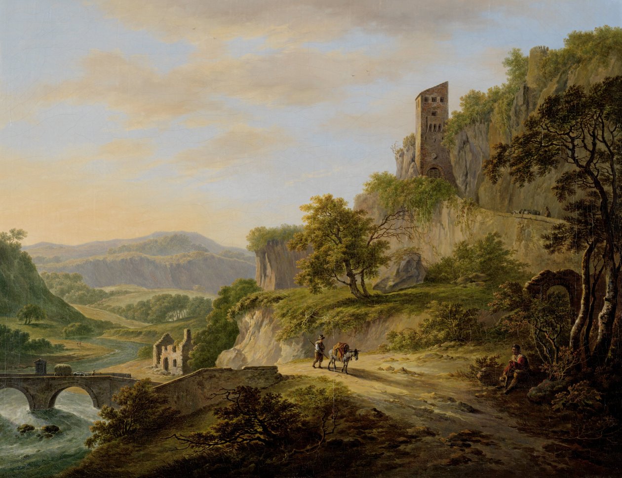 Veduta di Civita Castellana da Daniël Dupré (signed by artist)