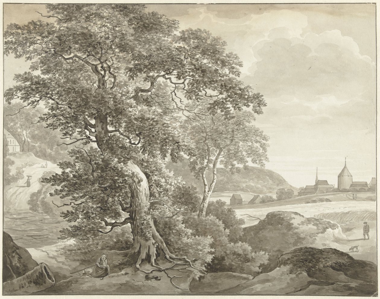 Paesaggio secondo Ruisdael da Daniël Dupré
