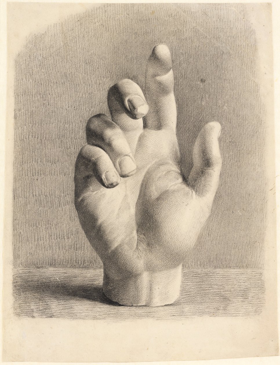 Una mano, disegnata da un gesso da Dankvart Dreyer