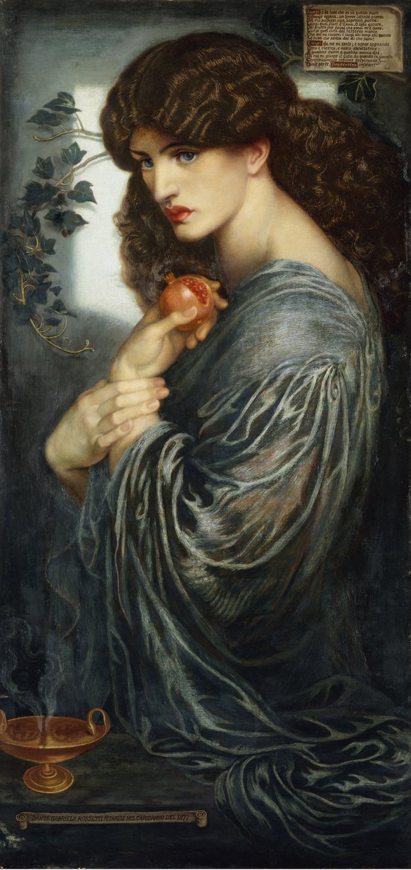 Proserpina, 1882 da Dante Gabriel Charles Rossetti